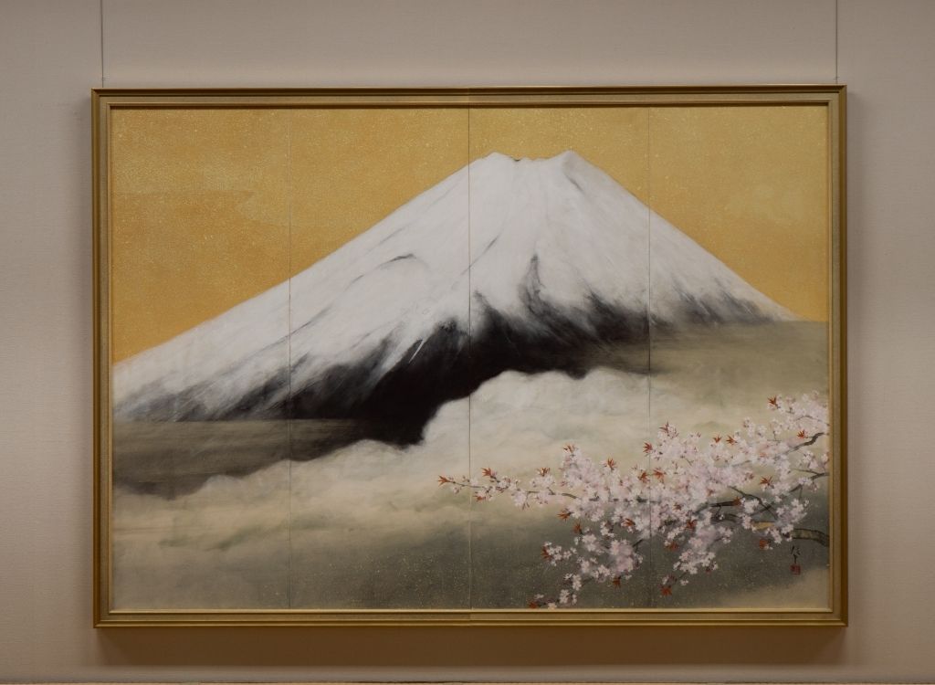 Fuji painting at museum Motohakone
