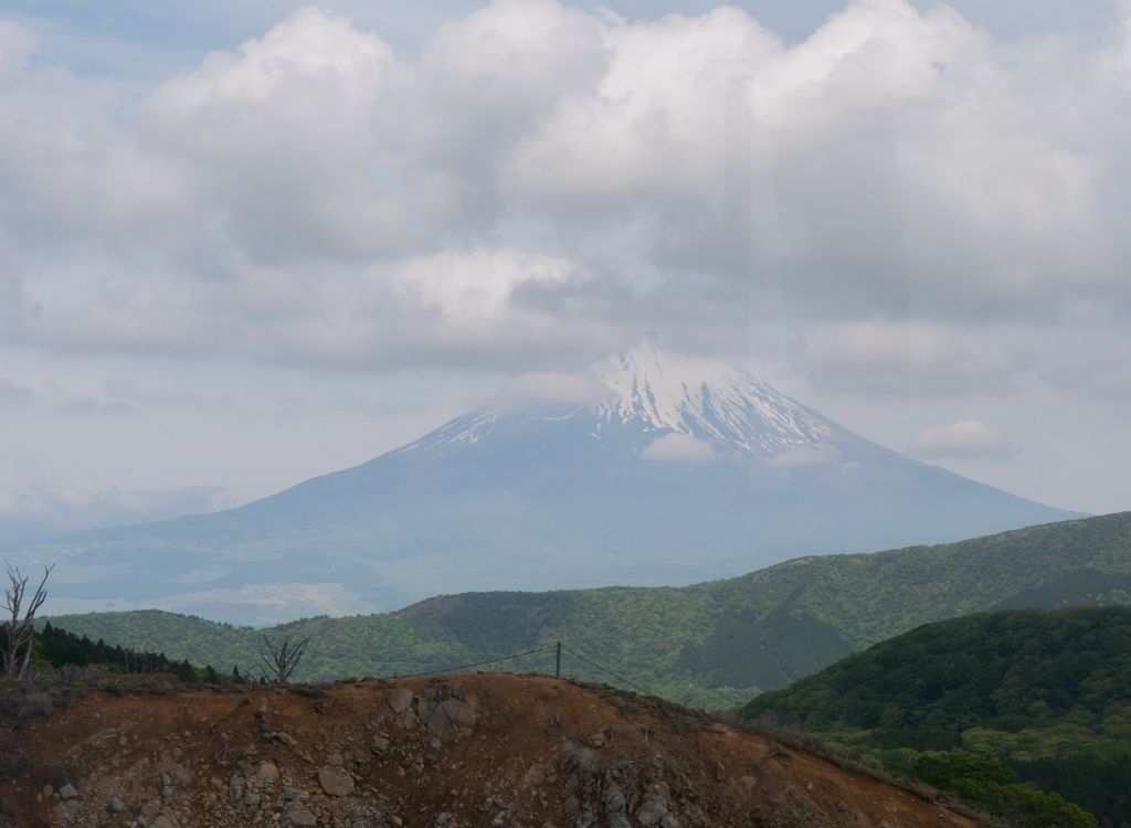 Fumeroles, Mont Fuji et Paysage volcanique d’Owakudani