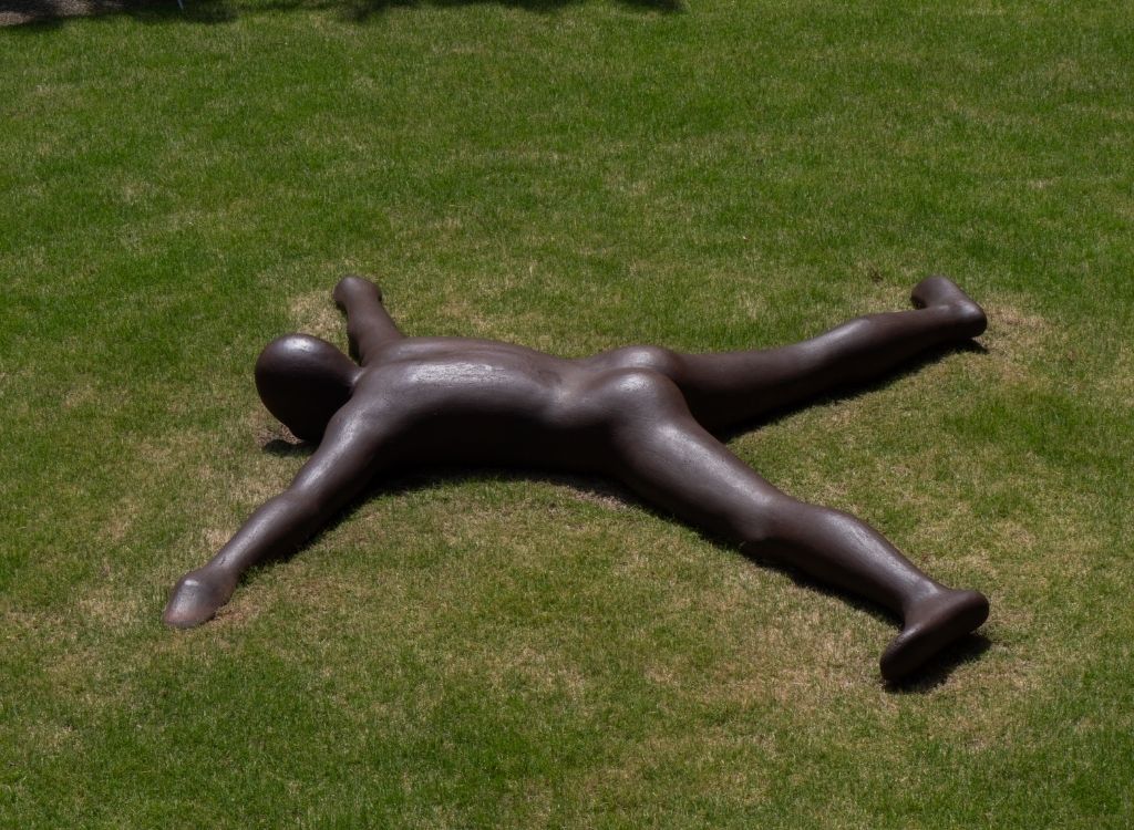 Antony Gormley statue at Hakone Open Air Museum, Gora