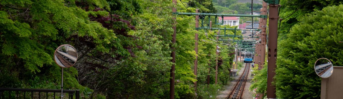 rain local Hakone Tozan Railway montant vers Gora