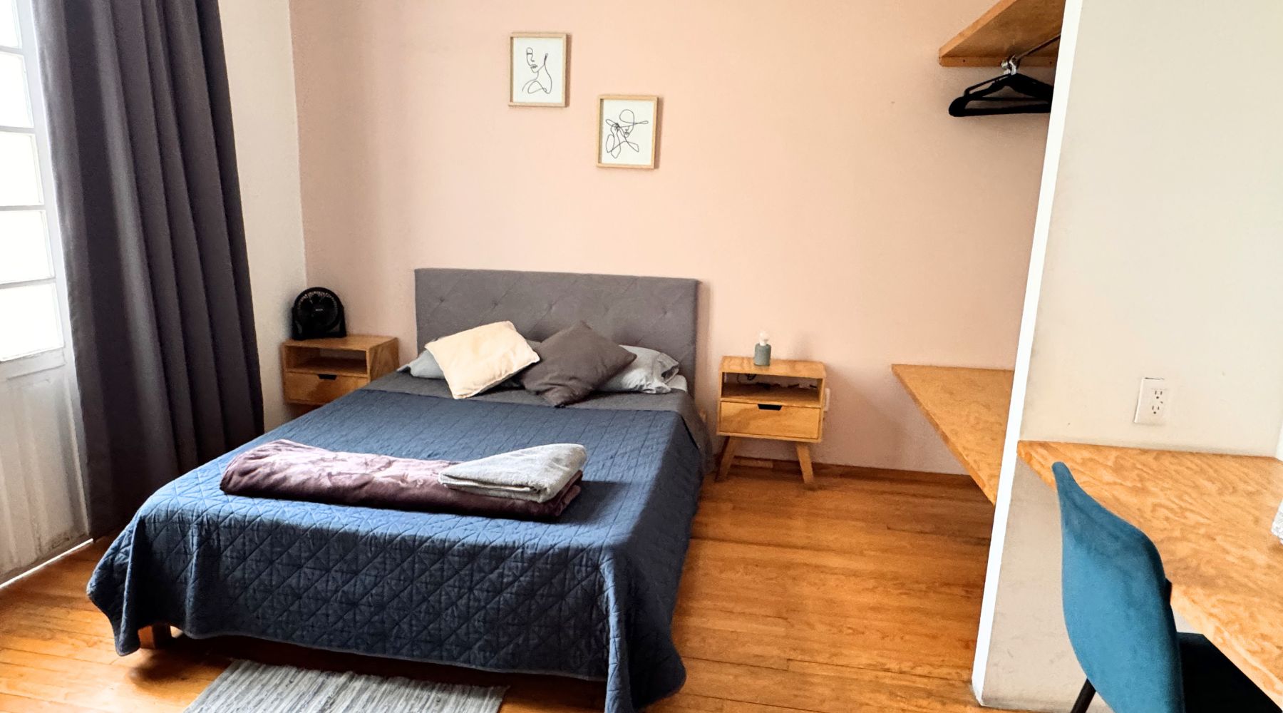Double room at U-Co Roma, Mexico City