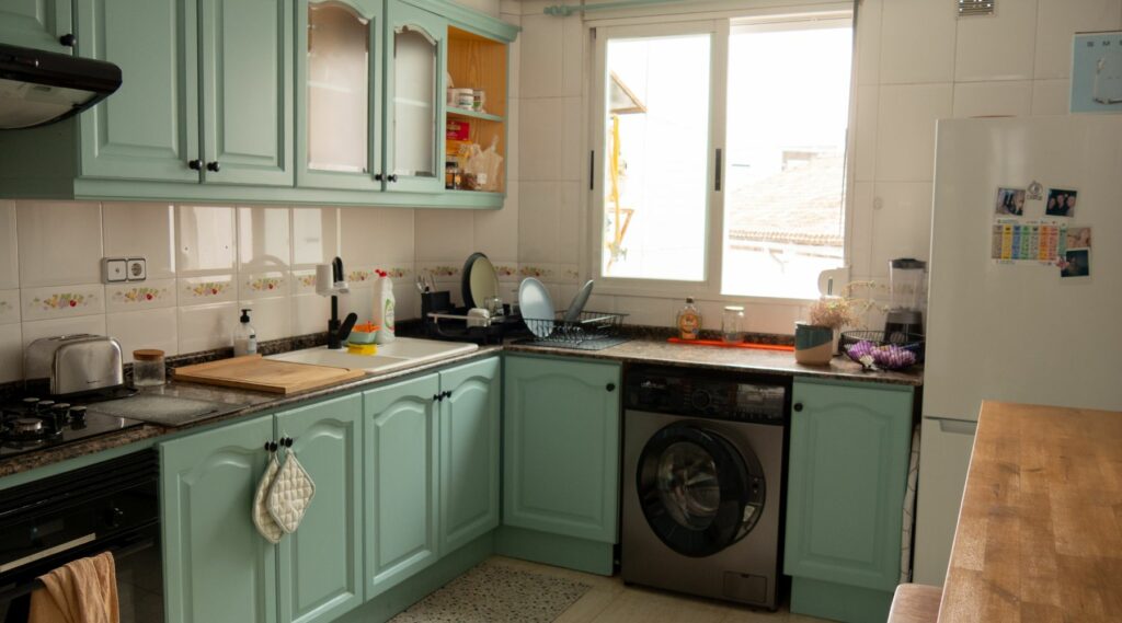 Communal kitchen at Folks coliving - my review