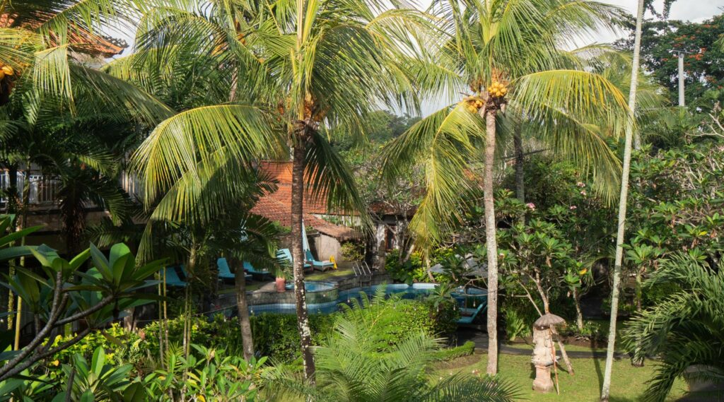 Garden at Outpost Ubud Bali - honest review