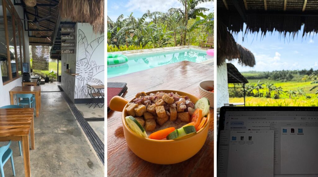 Food, pool and workspace in coco space - honest review